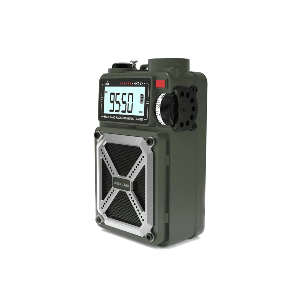 Green Lion Vintage Solar Pro Radio and Bluetooth Speaker