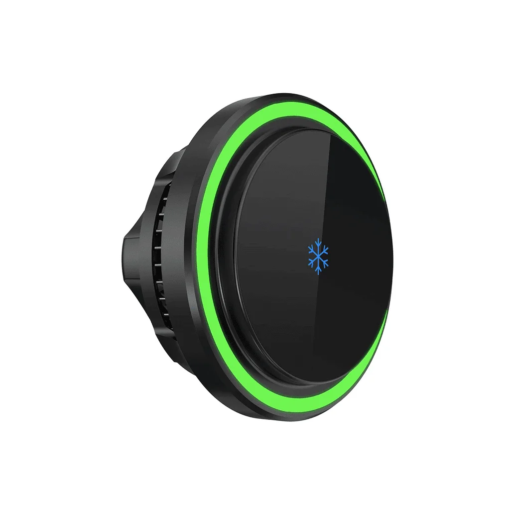 Powerology Qi2 Standard Round Magsafe Fast Charger with Air vent & Suction Mount