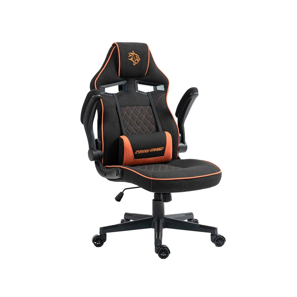  Porodo Gaming Chair with Fabric Covered Cushion and Class3 100Mm Gas Lift