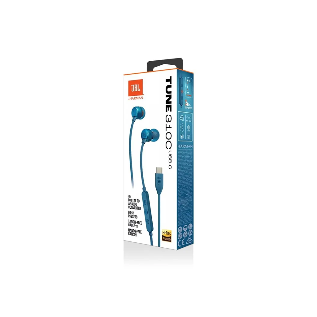 JBL Tune 310 USB-C Wired Earphones