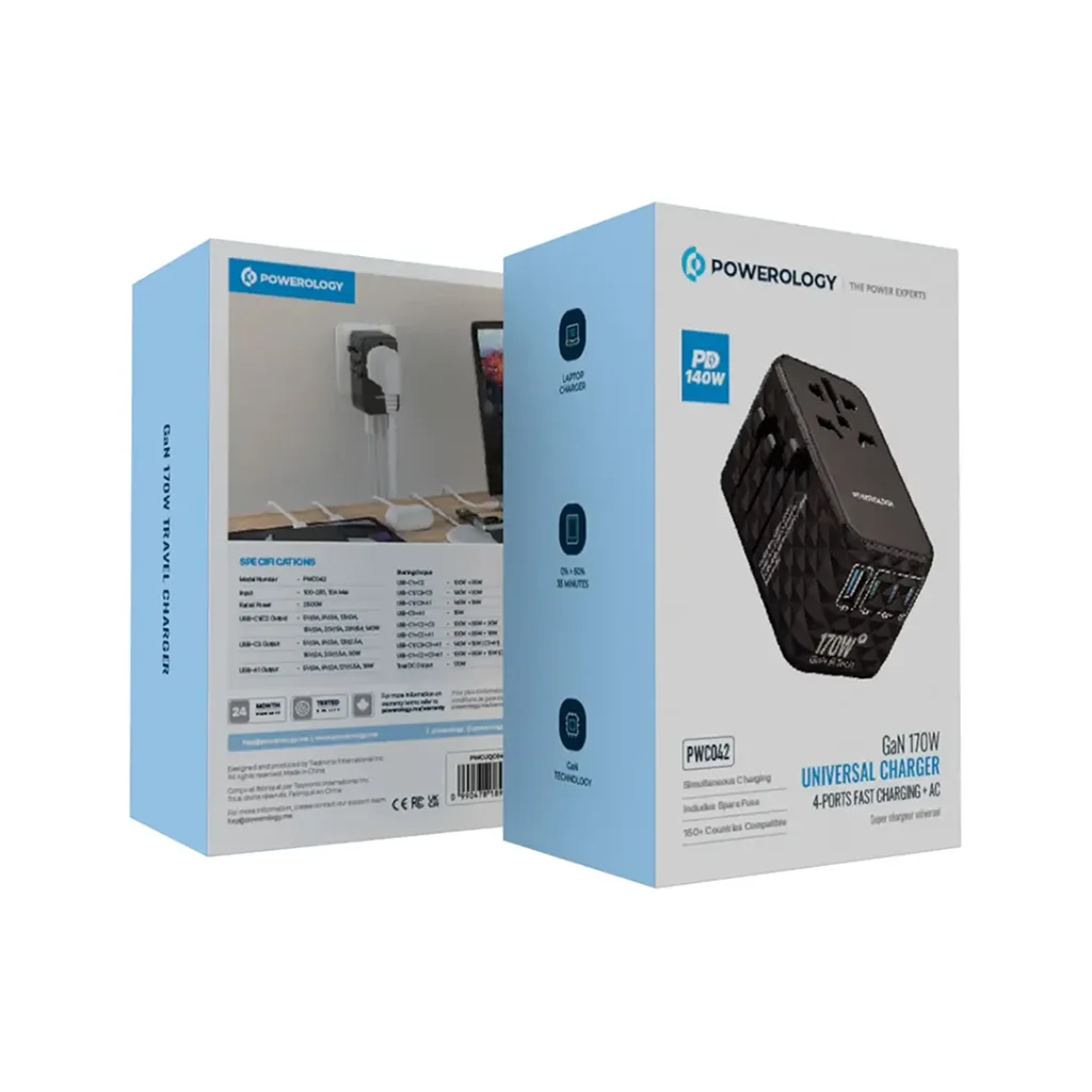 Powerology Universal Adapter PD 170W
