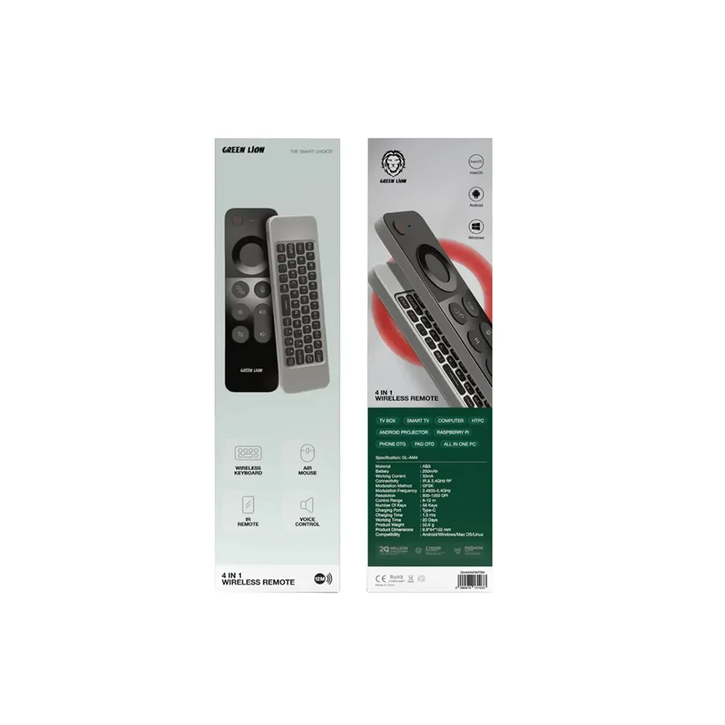 Green Lion 4 in 1 Wireless Remote With Keyboard