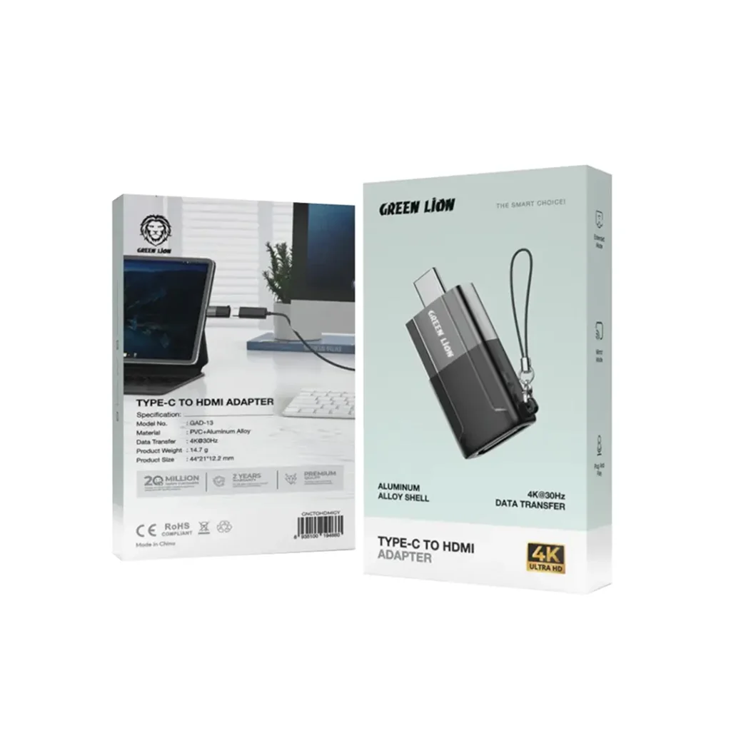 Green Lion Aluminum Alloy Shell Type C to HDMI Adapter