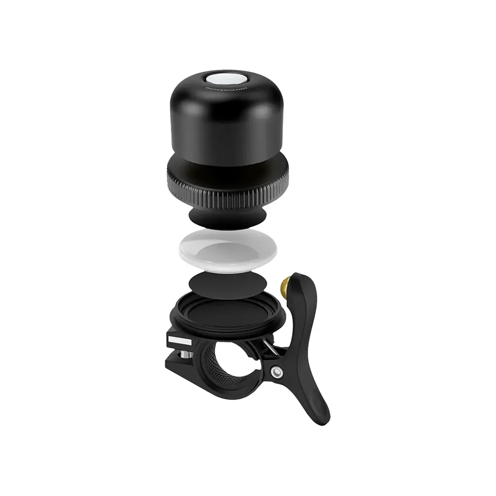 Powerology Bicycle & Scooter Bell With Airtag Mount