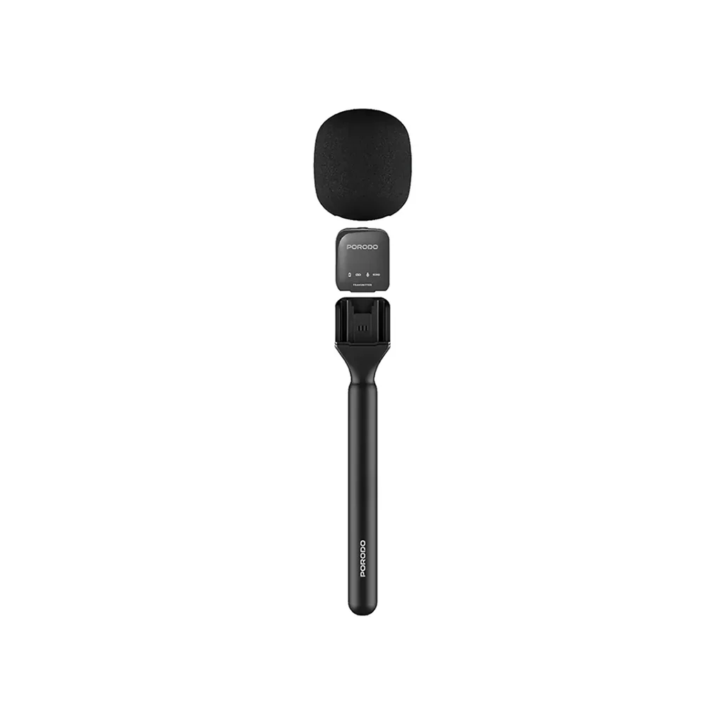 Porodo Two-Device Connect Handheld Lavalier Microphone