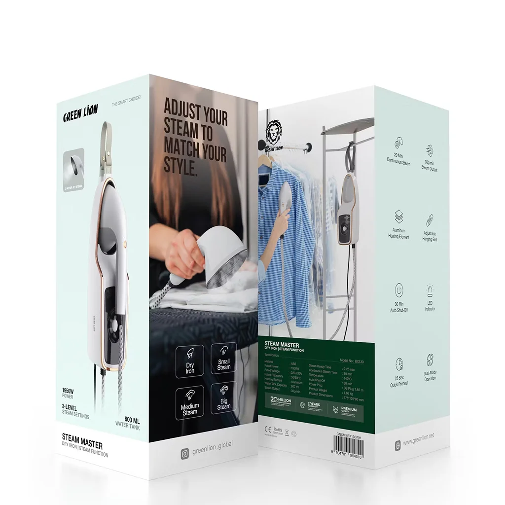 Green Lion 1950W Steam Master with Dry Iron & Steam Function
