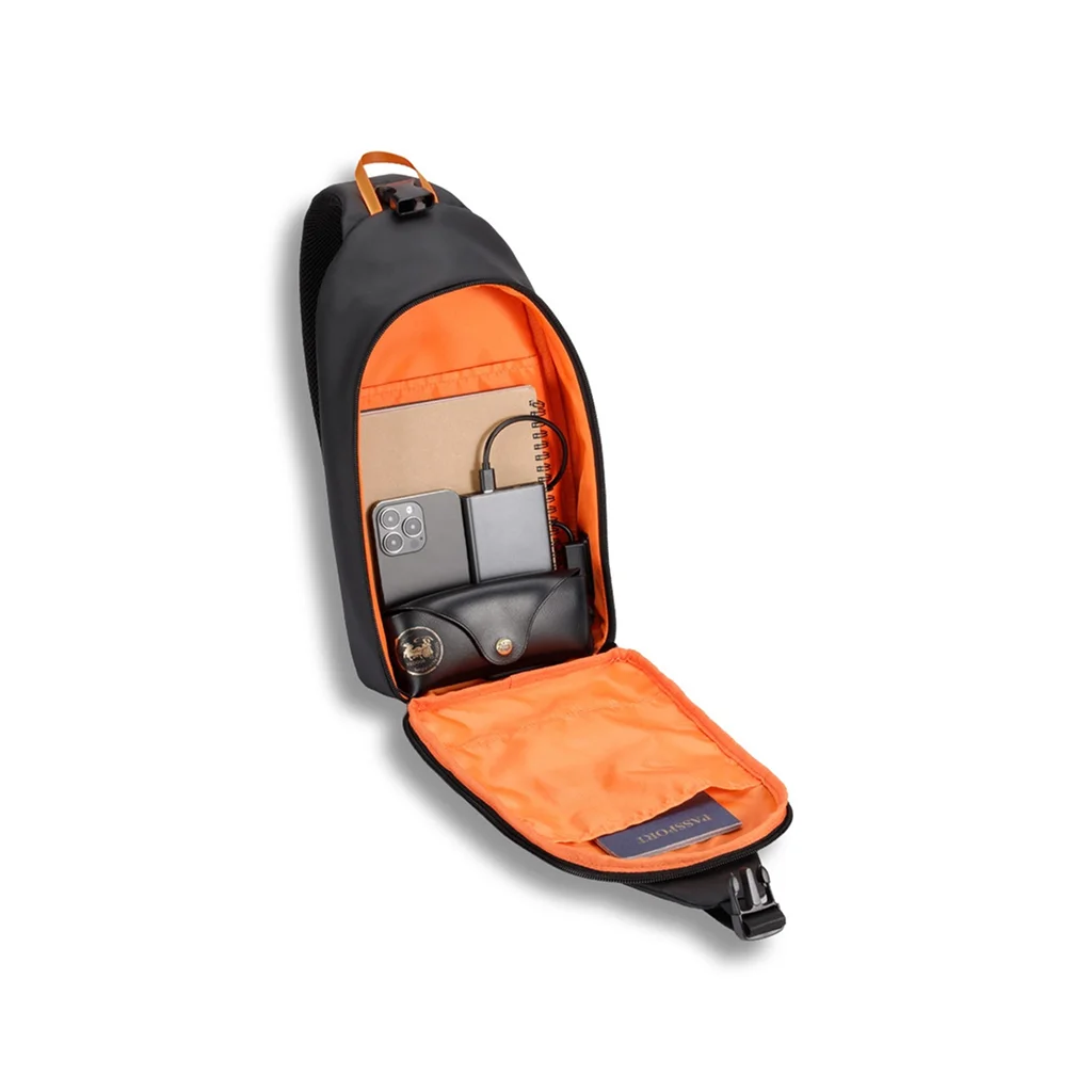 Porodo Gaming Water-Resistant PU Sling Bag With USB-C Port