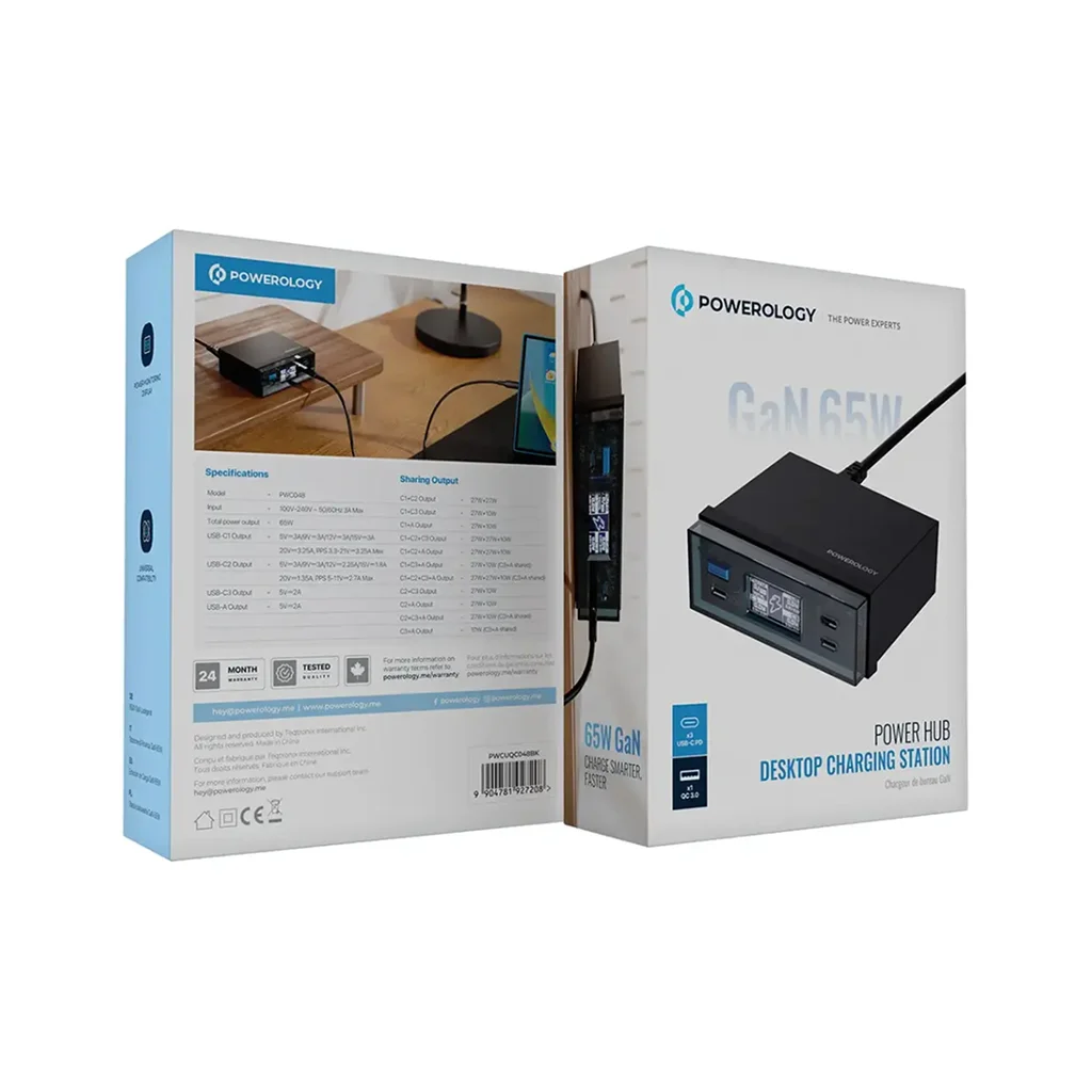 Powerology Power Hub Desktop Charging Station