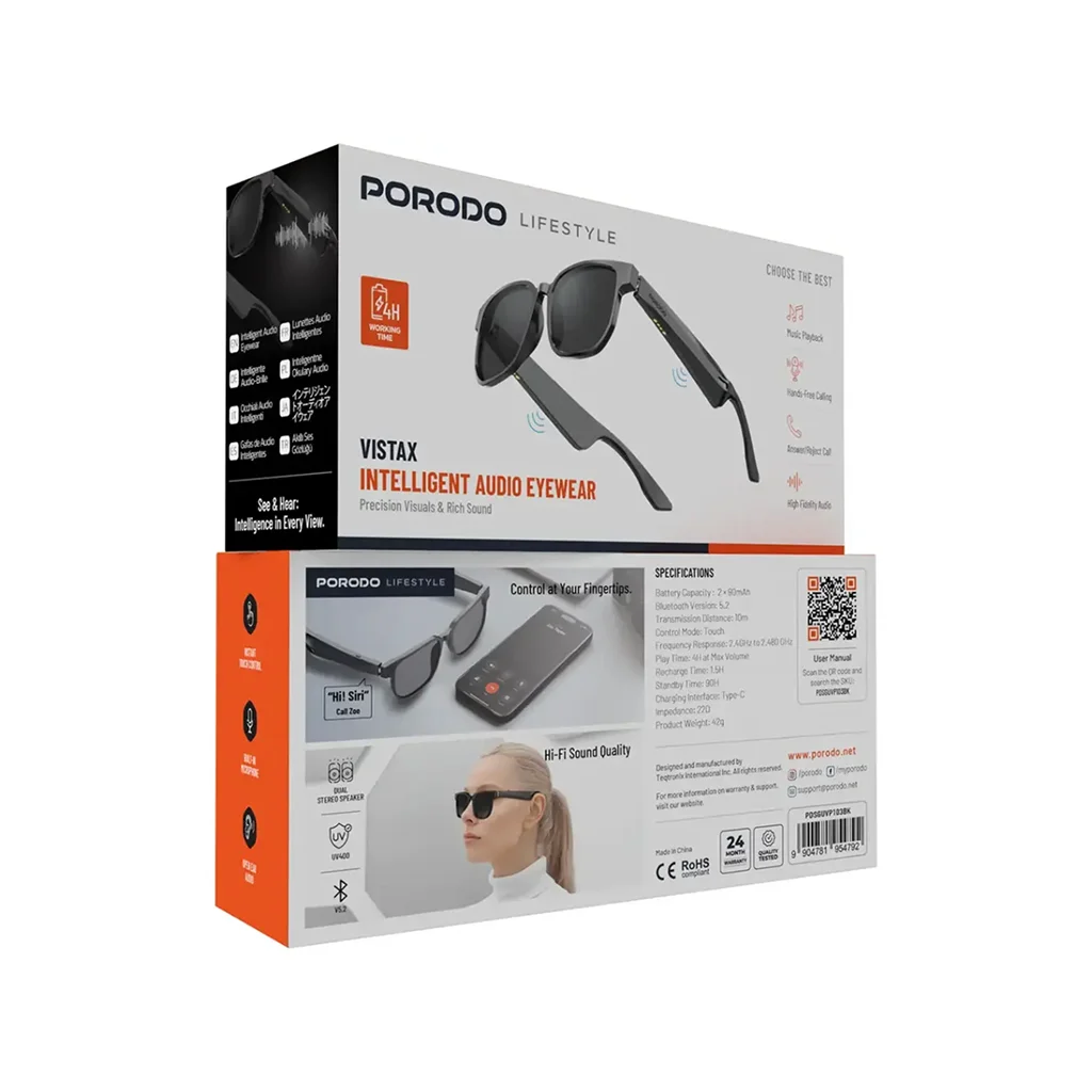 Porodo Lifestyle Vistax Smart Audio Glasses