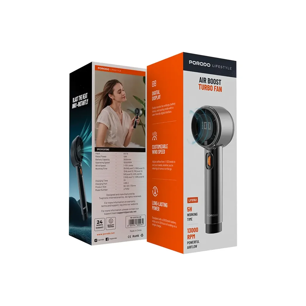 Porodo Lifestyle Air Boost Turbo Fan
