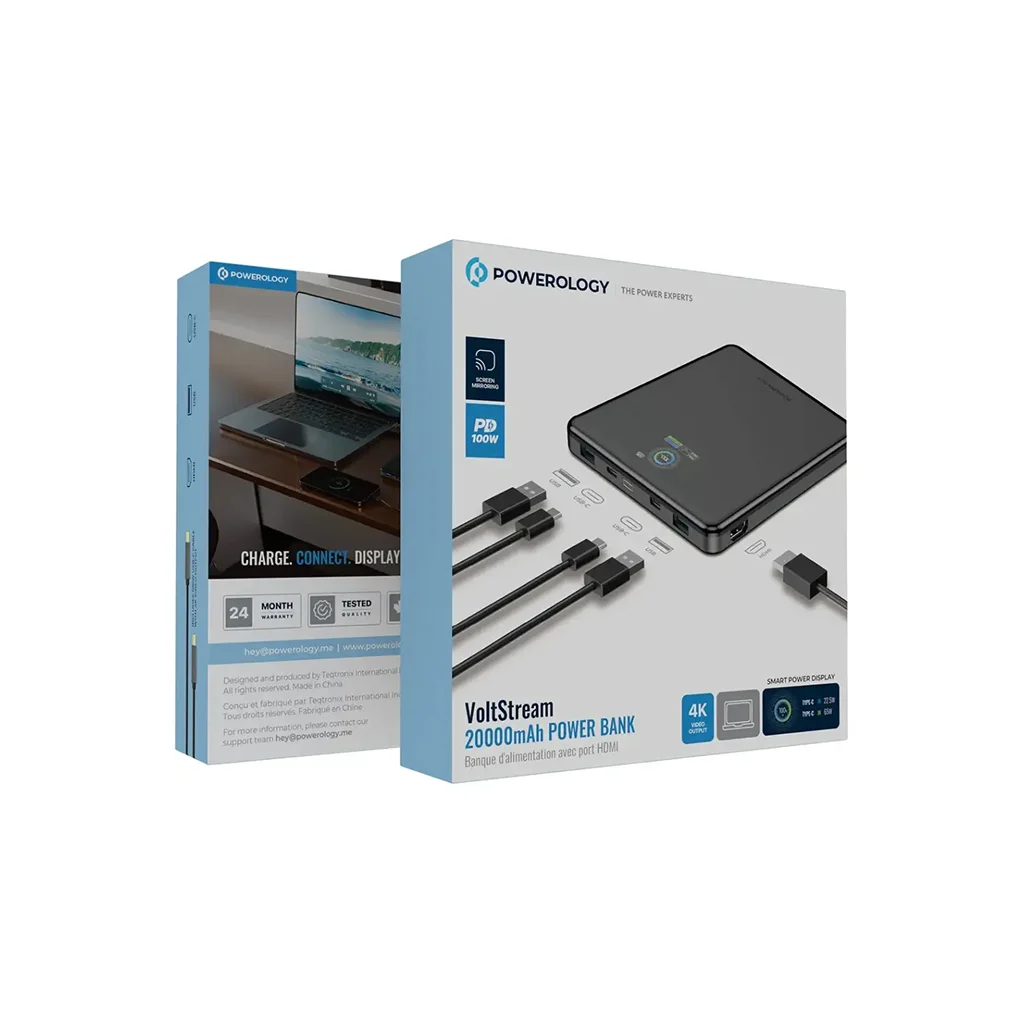 Powerology VoltStream 20000mAh Power Bank