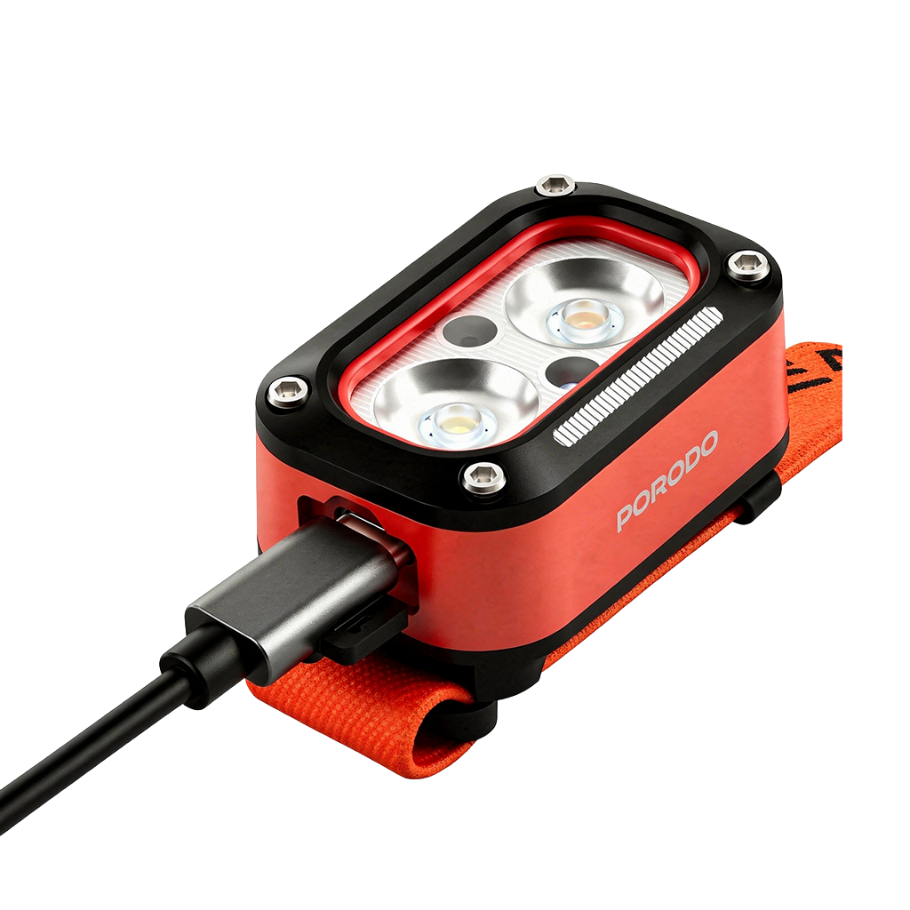 Porodo Wave-Sensor Rechargeable LED Headlamp