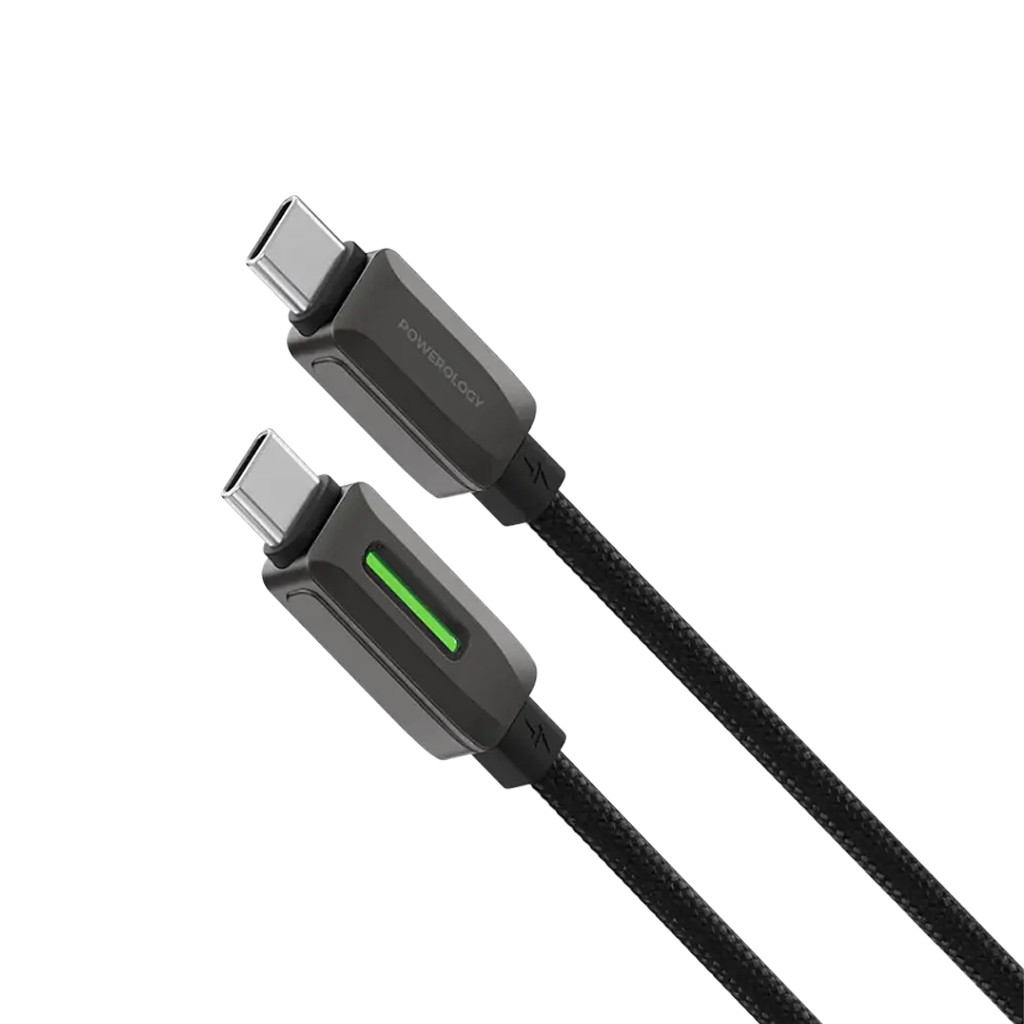 Powerology 60W Braided USB-C to USB-C Cable