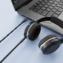 Powerology Power Sync Weave USB-C To 3.5mm Audio 1.2m Cable