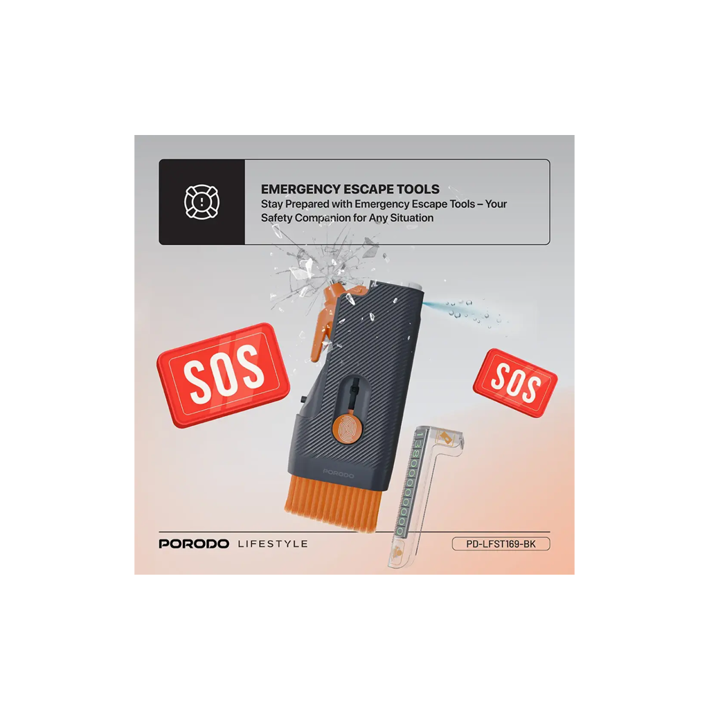 Porodo Lifestyle Vehicle Emergency Safety Kit