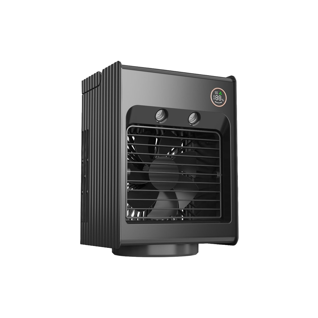 Porodo Lifestyle Air & Mist Portable Cooling Fan with Night Light