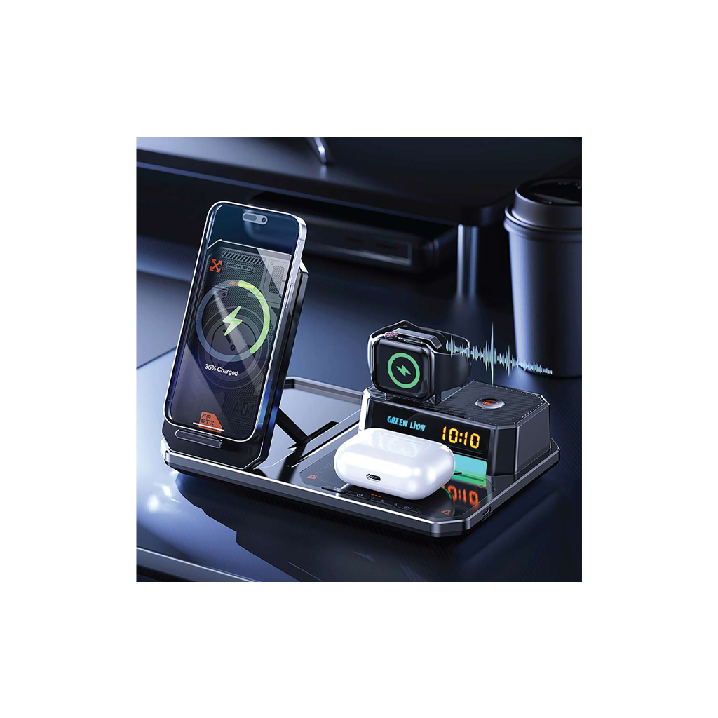 Green Lion 6 in 1 Multifunctional Wireless Charger
