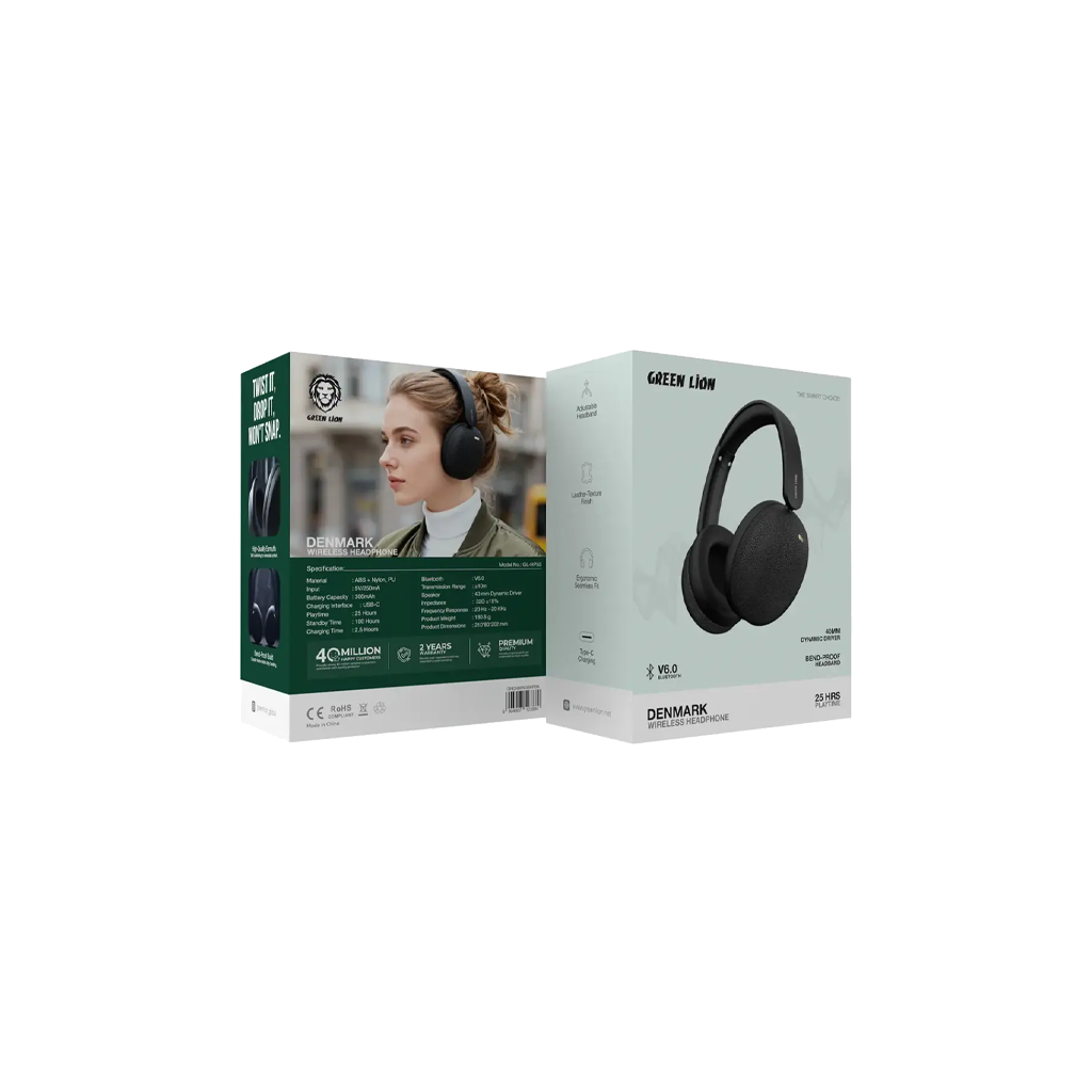 Green Lion Denmark Wireless Headphones