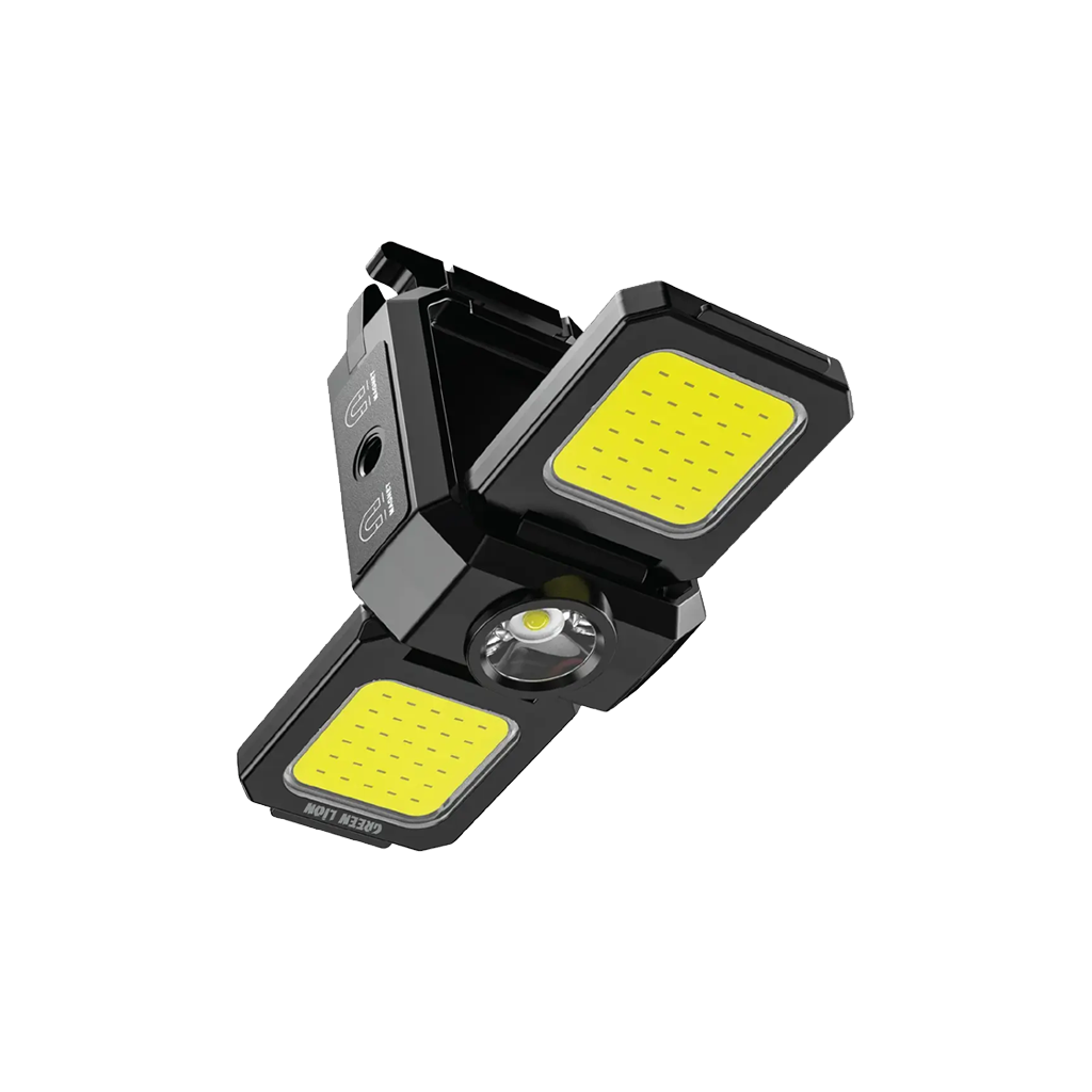Green Lion Keychain Light with Foldable Design