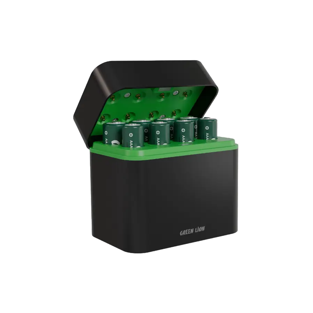 Green Lion Rechargeable 8*AAA Battery Dock USB-C