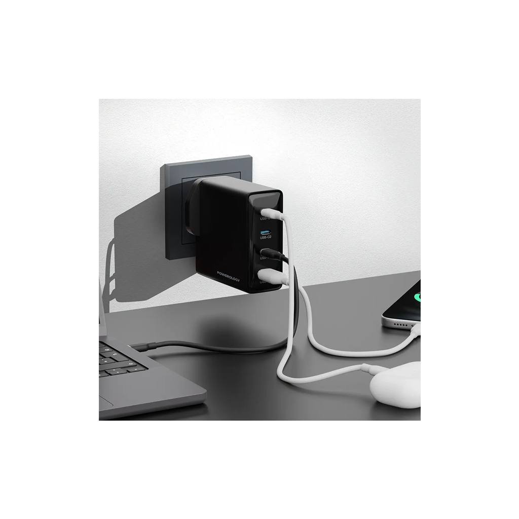 Powerology VOL-X 200W Multi-Port GaN Adapter