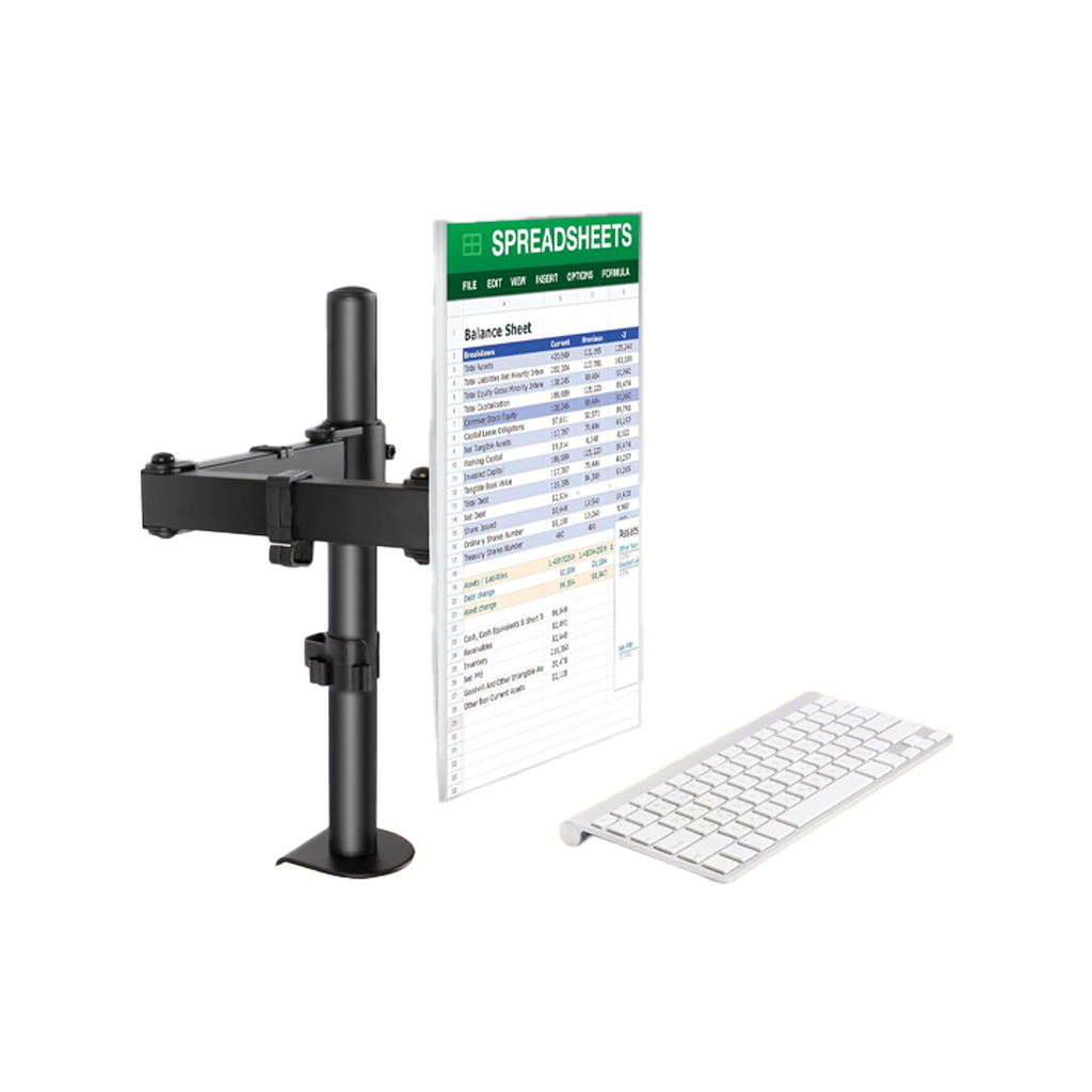 Adjustable Single Monitor Desk Mount (15"–30")