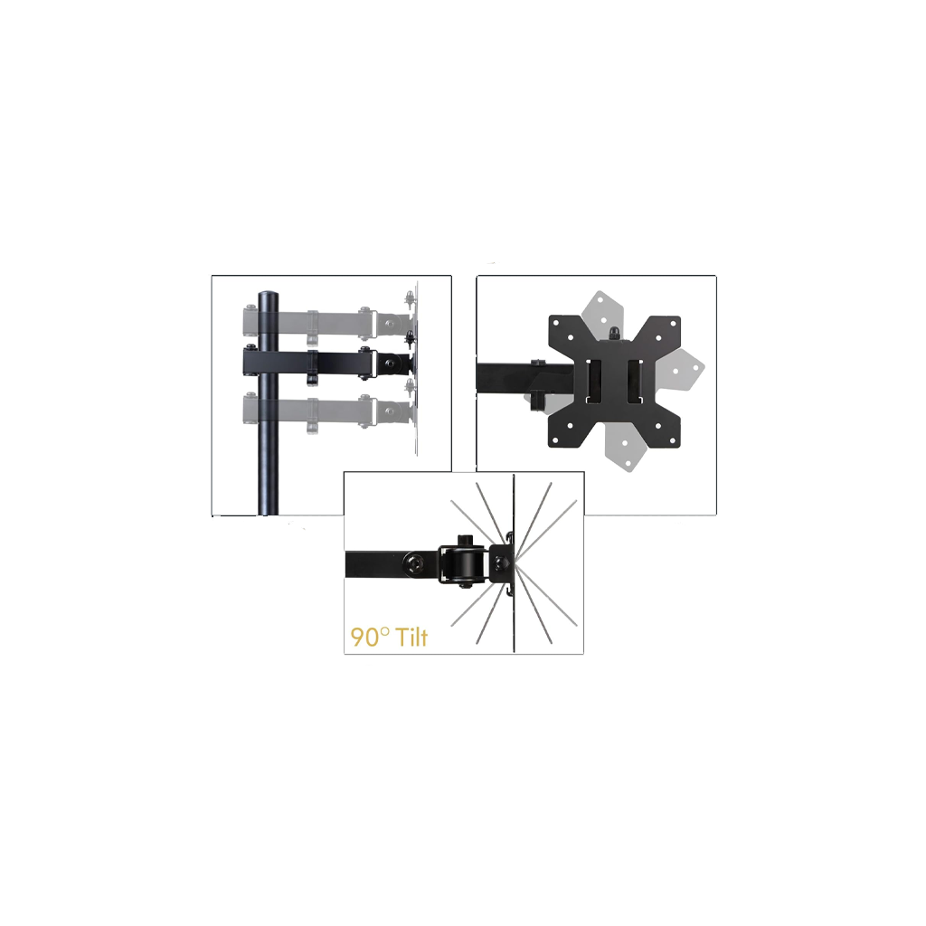 Adjustable Single Monitor Desk Mount (15"–30")