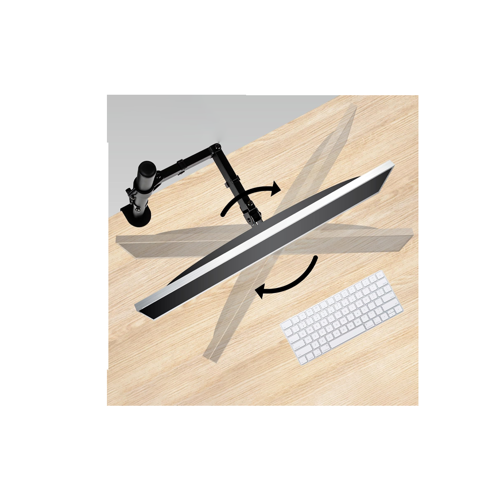 Adjustable Single Monitor Desk Mount (15"–30")