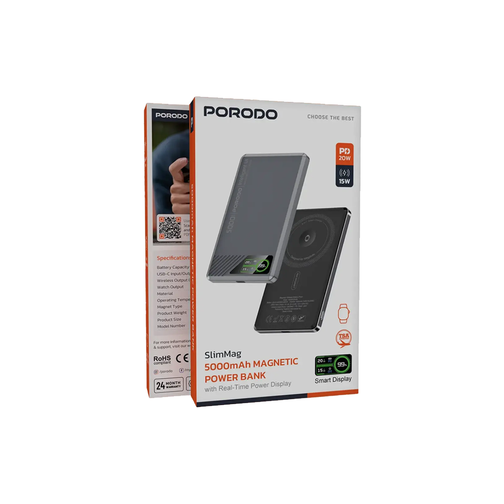 Porodo Slim Mag 10000mAh Magnetic Power Bank