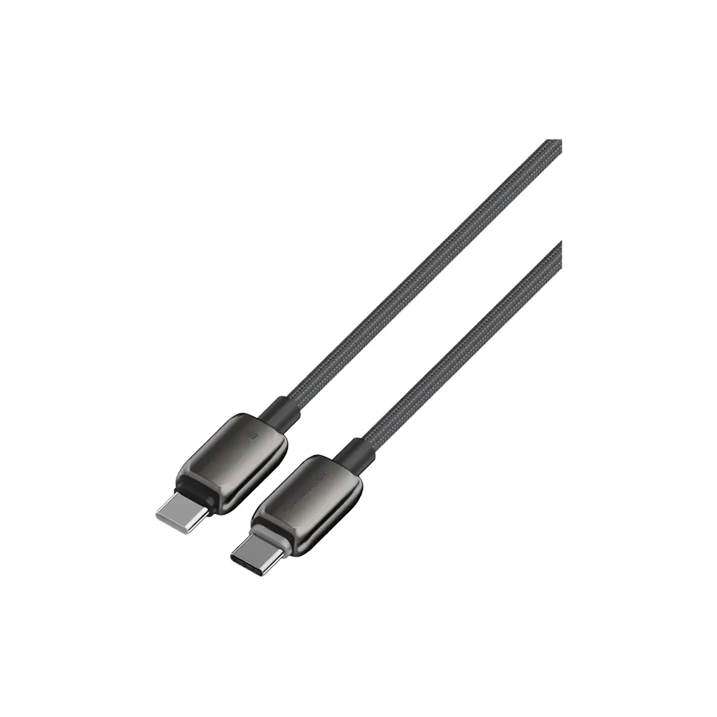 Powerology Zinco 60W USB-C to USB-C charging cable Dark Gray 3.webp