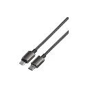 Powerology Zinco 60W USB-C to USB-C charging cable Dark Gray 2.webp