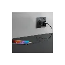 Powerology Volt-X 45W Dual-Port Wall Charger black color 2.webp