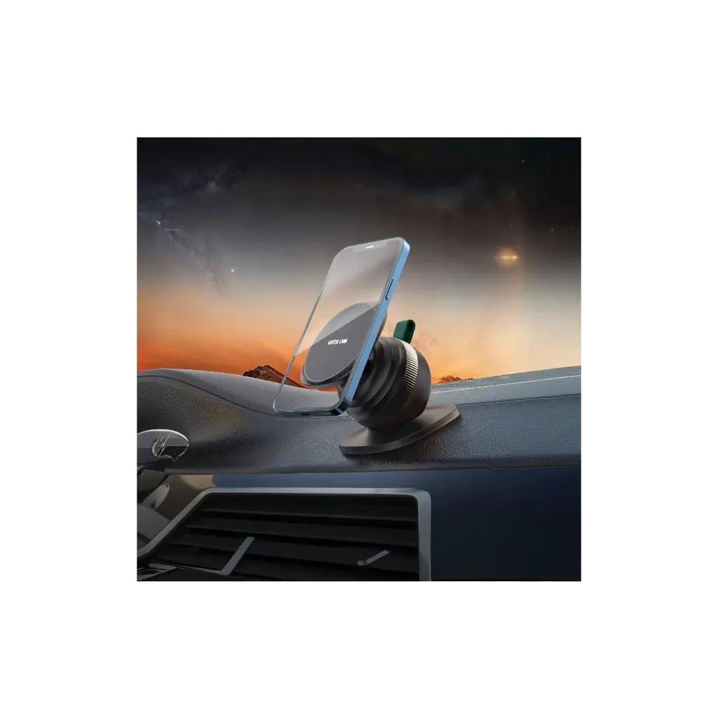 Green Lion Snail Mount Car Phone Holder Black color 3.webp
