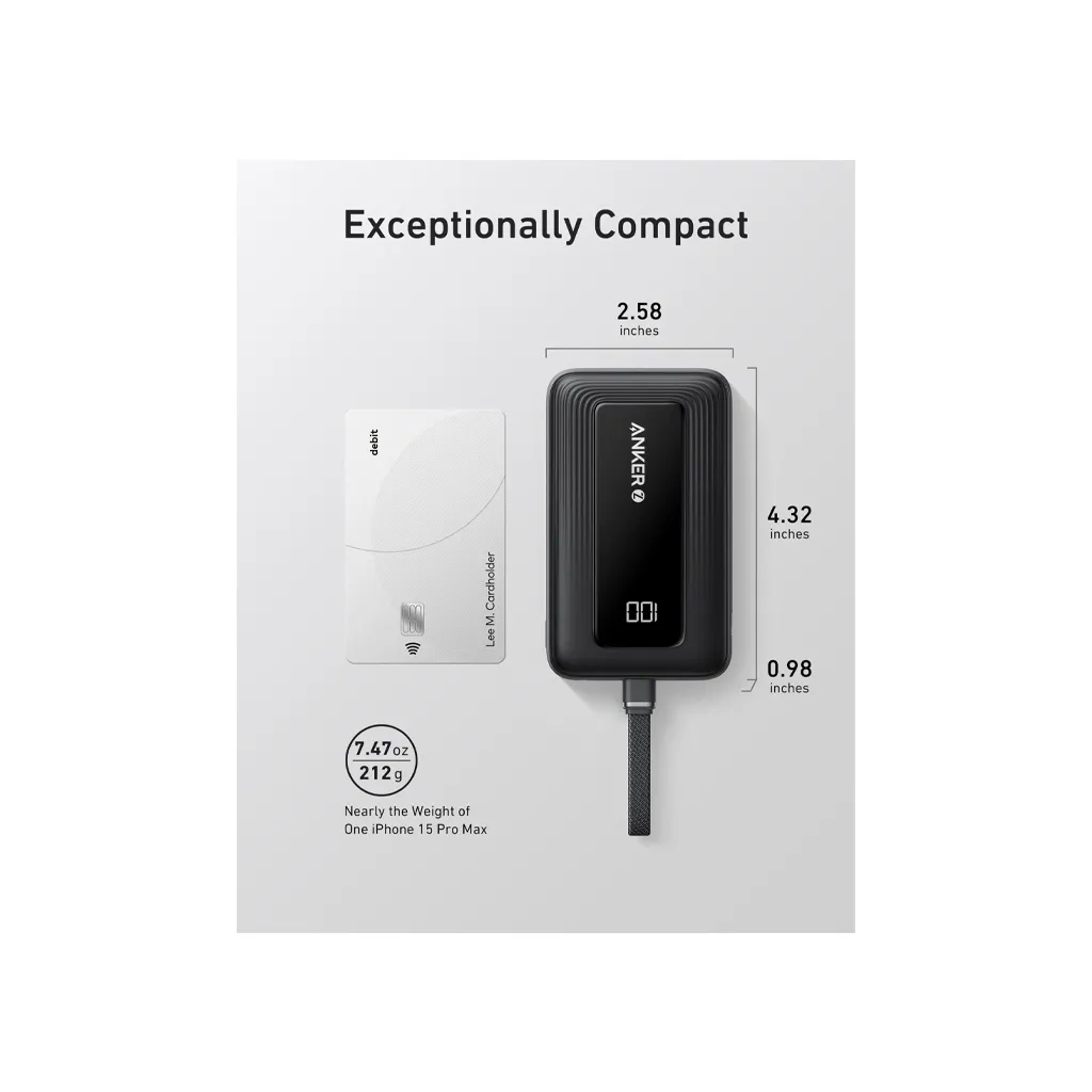 Anker Zolo 10000mAh Power bank black color 3.webp