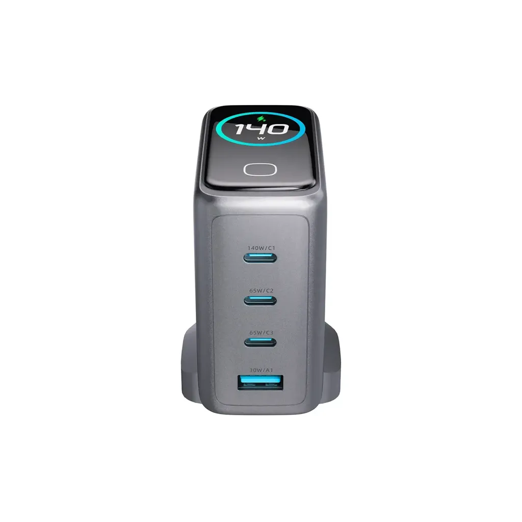 Powerology Voltflow GaN Wall Charger PD 140W black color 2.webp