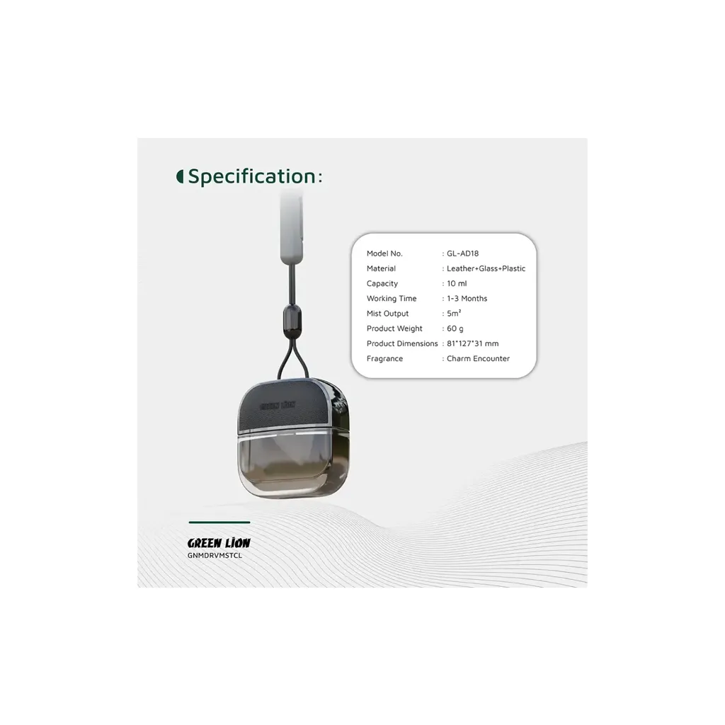 Green Lion Drive Mist Hanging Car Diffuser clear color 6.webp