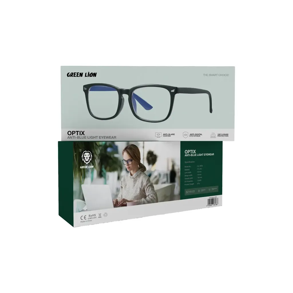 Green Lion Optix Anti-Blue Light Eyewear black color 4.webp