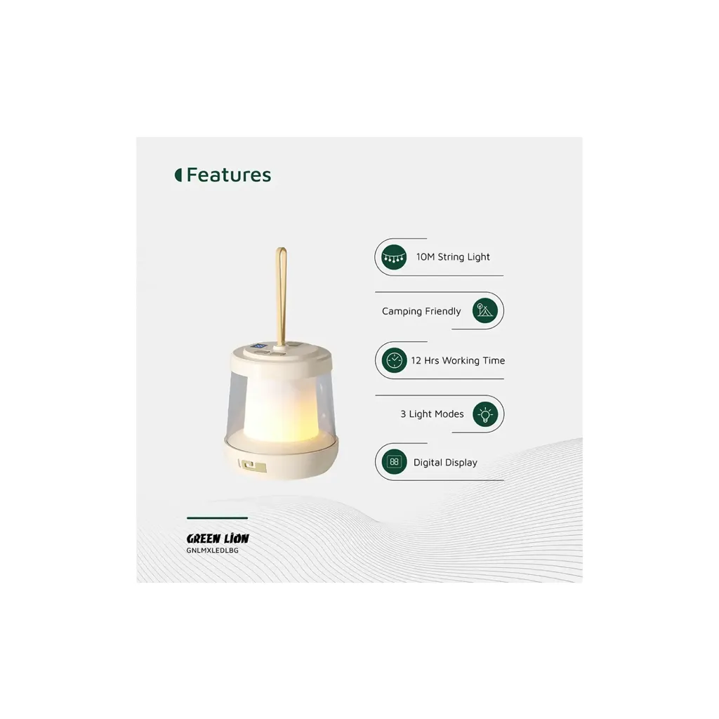 Green Lion Lumex LED with Inbuilt LED Strip Light beige color 3.webp