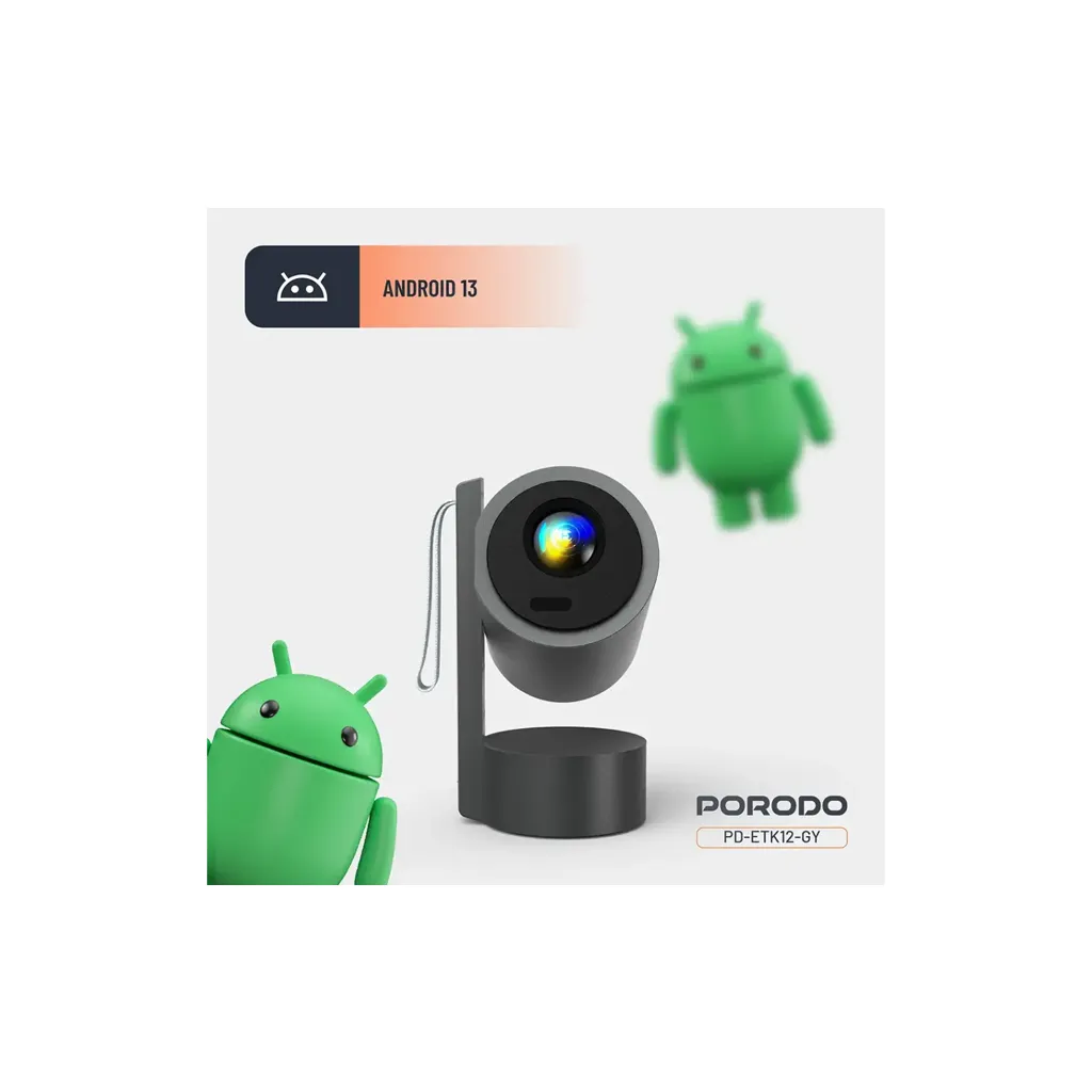 Porodo Premiere 65W 3_ Portable Smart Projector grey color 5.webp