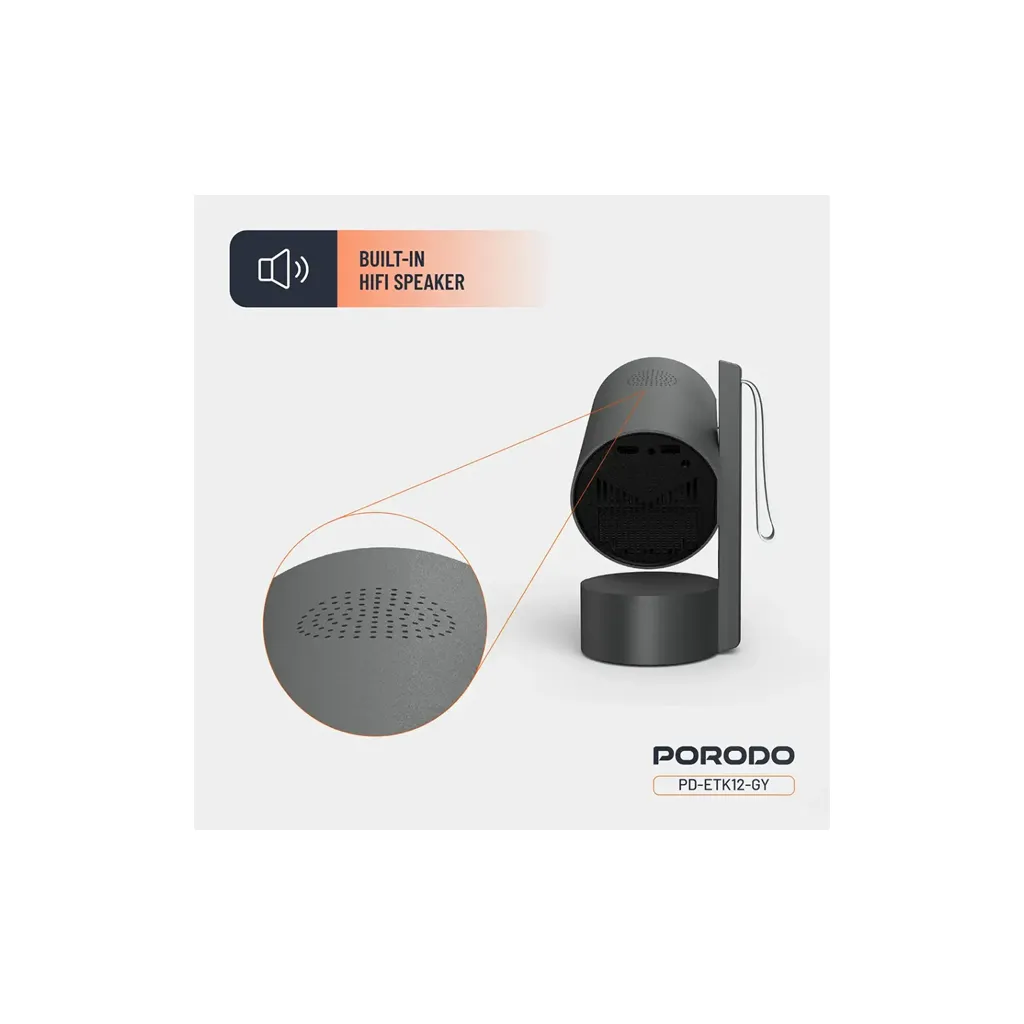 Porodo Premiere 65W 3_ Portable Smart Projector grey color 7.webp