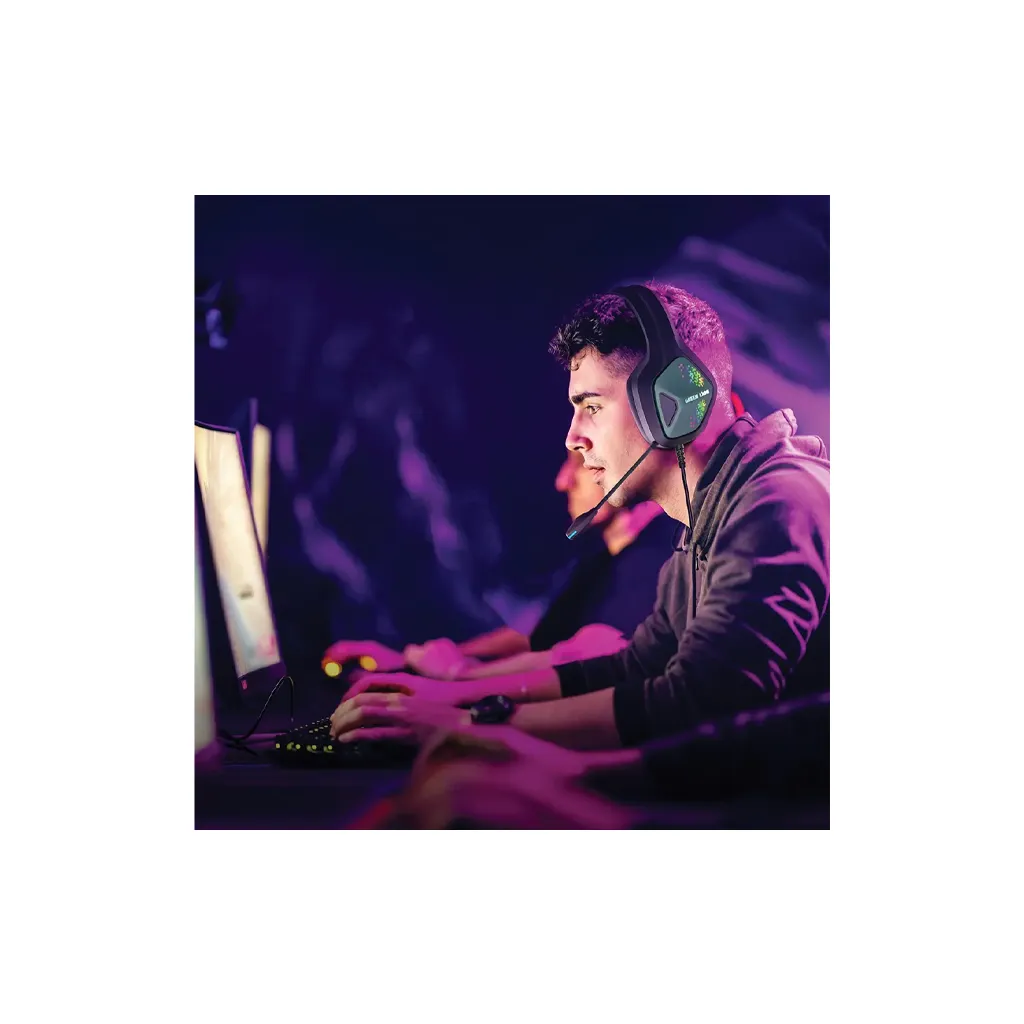 Green Lion Specter Gaming Headphone - Black 4.webp