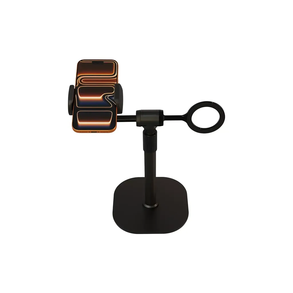 Porodo Evostand 360° Dual Rotating Phone Holder with Anti-Slip Base - Black 3.webp