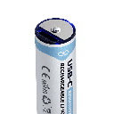 Powerology 1.5V Type-c Rechargeable Lithium-ion Battery AA Battery 4pcs per Pack