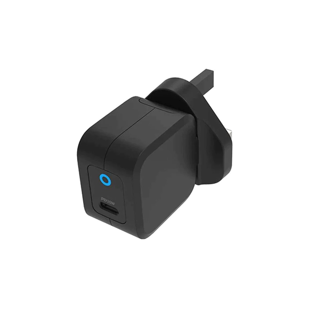 Powerology Powerology 20W Single C Port PD Charger UK (3 Pin Plug)