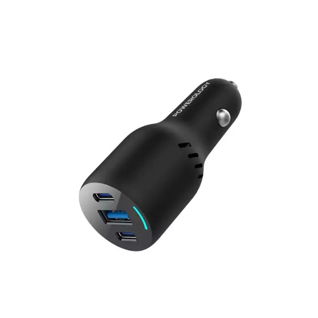 Powerology Triple Port Car Charger PD65W