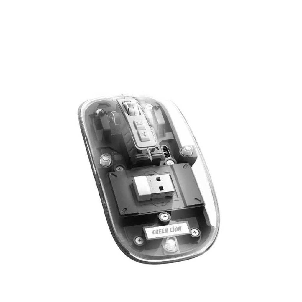 Green Lion Transparent Mouse