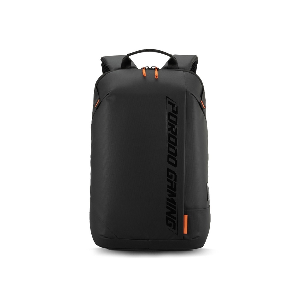 Porodo Gaming Water-Resistant PU Laptop Backpack With USB-C Port