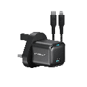 Powerology 20W Single C Port PD Charger UK with Type C to Lightining MFI 27W cable