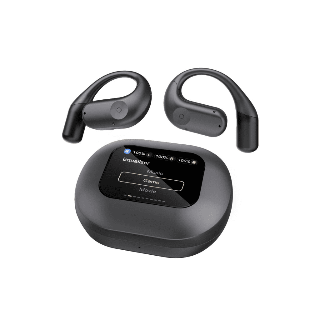 Powerology Air Conduction ENC Wireless Buds and Charging Case with Display