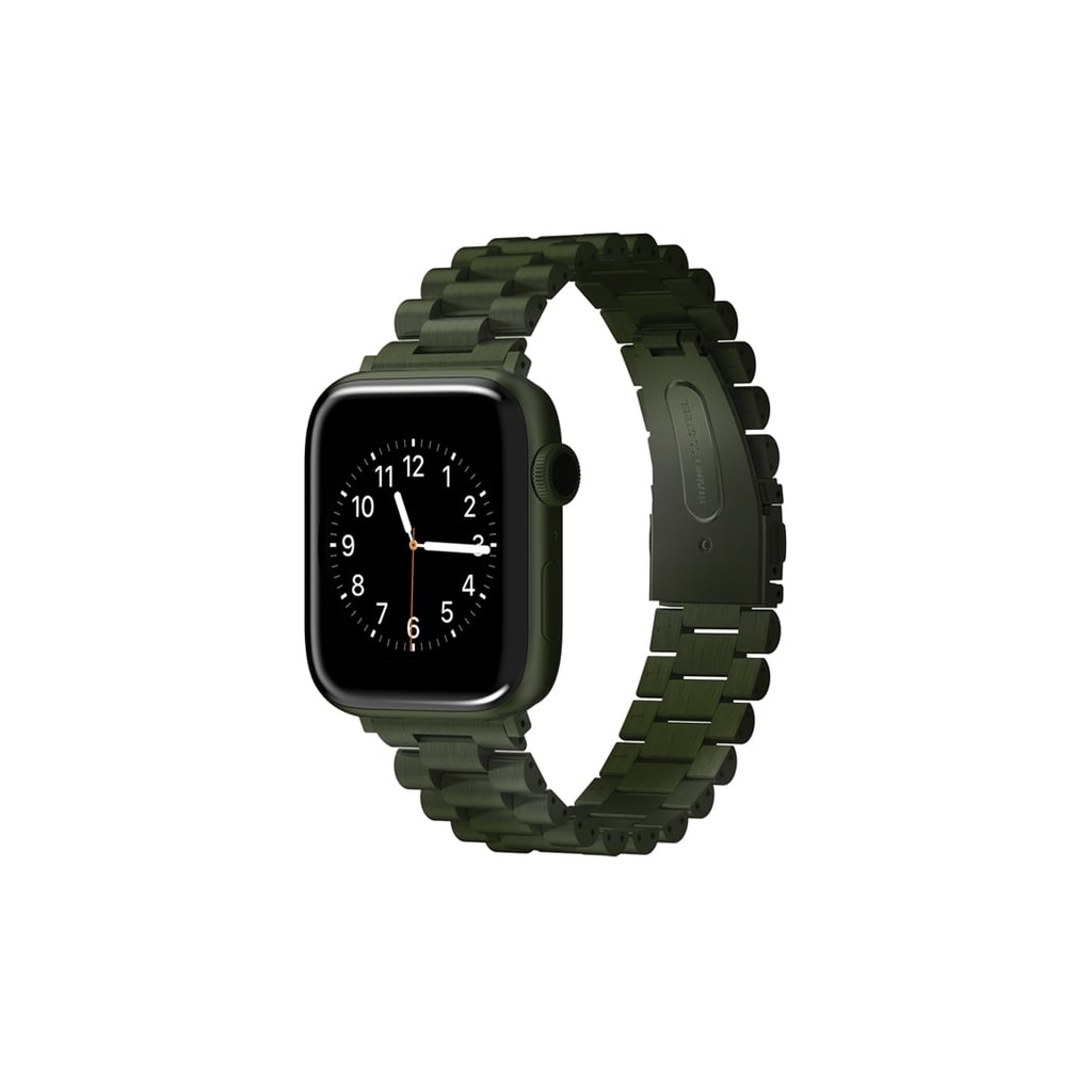 Viva Madrid Brushed Metal Watch Band for Apple Watch (Dayton| Forest)